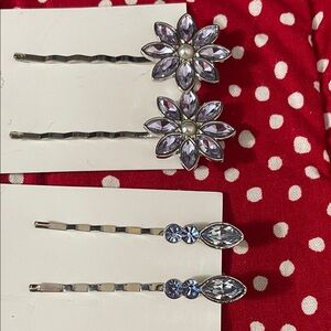 Jewel tone  Hair Pins